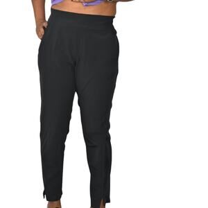 Athleta Brooklyn Ankle Pant Black Taper Mid Rise Stretch Pocket Casual Pull On 4